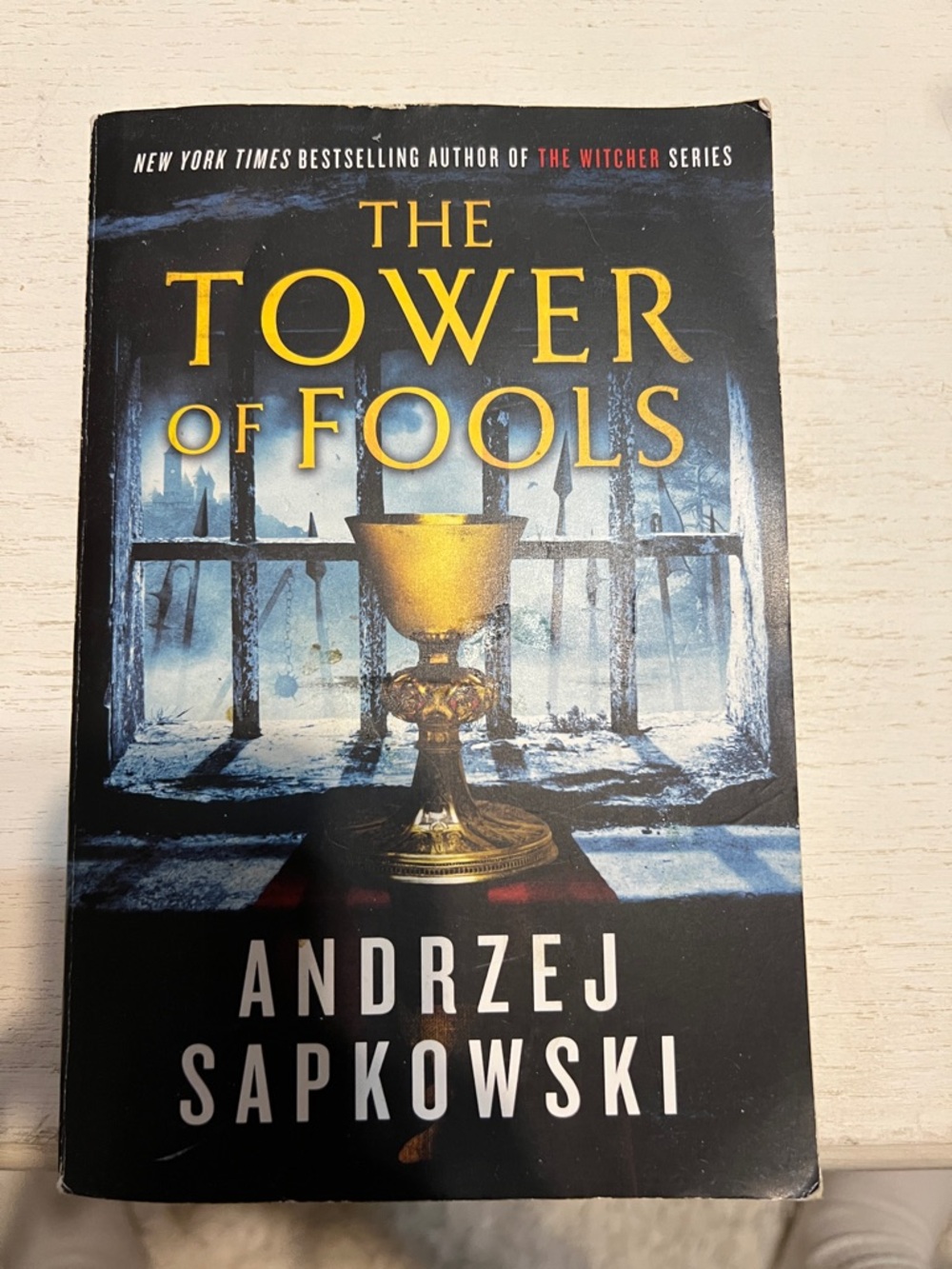 The Tower of Fools by Andrzej Sapkowski - Gold & Black Cover